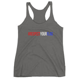 Women's Racerback Tank-#RESPECTYOURFLAG