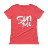 Ladies' Scoopneck T-Shirt-Sun Me