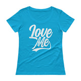 Ladies' Scoopneck T-Shirt-Love Me