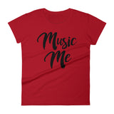 Women's short sleeve t-shirt-Music Me