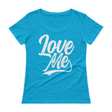 Ladies' Scoopneck T-Shirt-Love Me