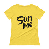Ladies' Scoopneck T-Shirt-Sun Me