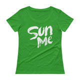 Ladies' Scoopneck T-Shirt-Sun Me
