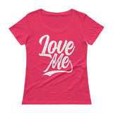 Ladies' Scoopneck T-Shirt-Love Me