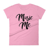 Women's short sleeve t-shirt-Music Me