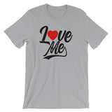 Short-Sleeve Unisex T-Shirt-Love Me heart in text