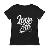 Ladies' Scoopneck T-Shirt-Love Me