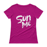 Ladies' Scoopneck T-Shirt-Sun Me