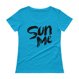 Ladies' Scoopneck T-Shirt-Sun Me