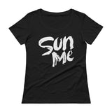 Ladies' Scoopneck T-Shirt-Sun Me