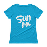Ladies' Scoopneck T-Shirt-Sun Me