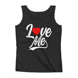 Ladies' Tank-Love Me Heart in Text