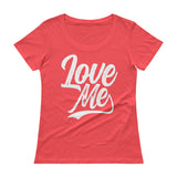 Ladies' Scoopneck T-Shirt-Love Me
