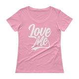 Ladies' Scoopneck T-Shirt-Love Me