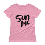 Ladies' Scoopneck T-Shirt-Sun Me