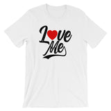 Short-Sleeve Unisex T-Shirt-Love Me heart in text