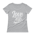 Ladies' Scoopneck T-Shirt-Love Me